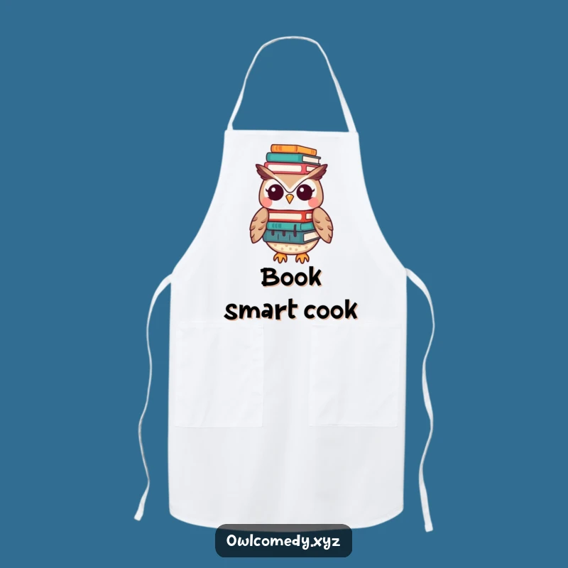 Funny Kawaii Owl Chef Apron - Kitchen Humor & Cute Cooking Gift