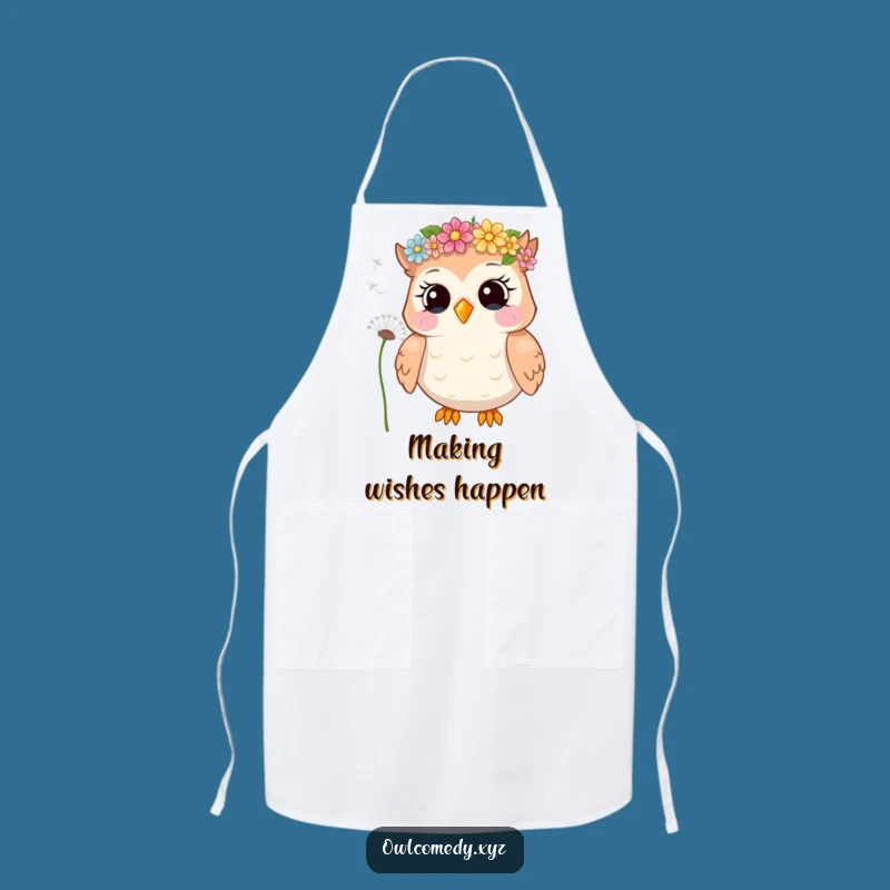 Funny Giggling Owl Apron - Whimsical Kitchen Fun & Great Gift