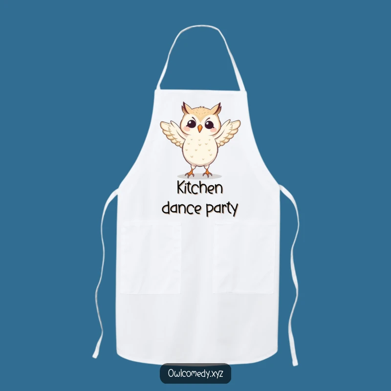 Funny Dancing Owl Apron: Cook with a Hilarious & Rhythmic Flair