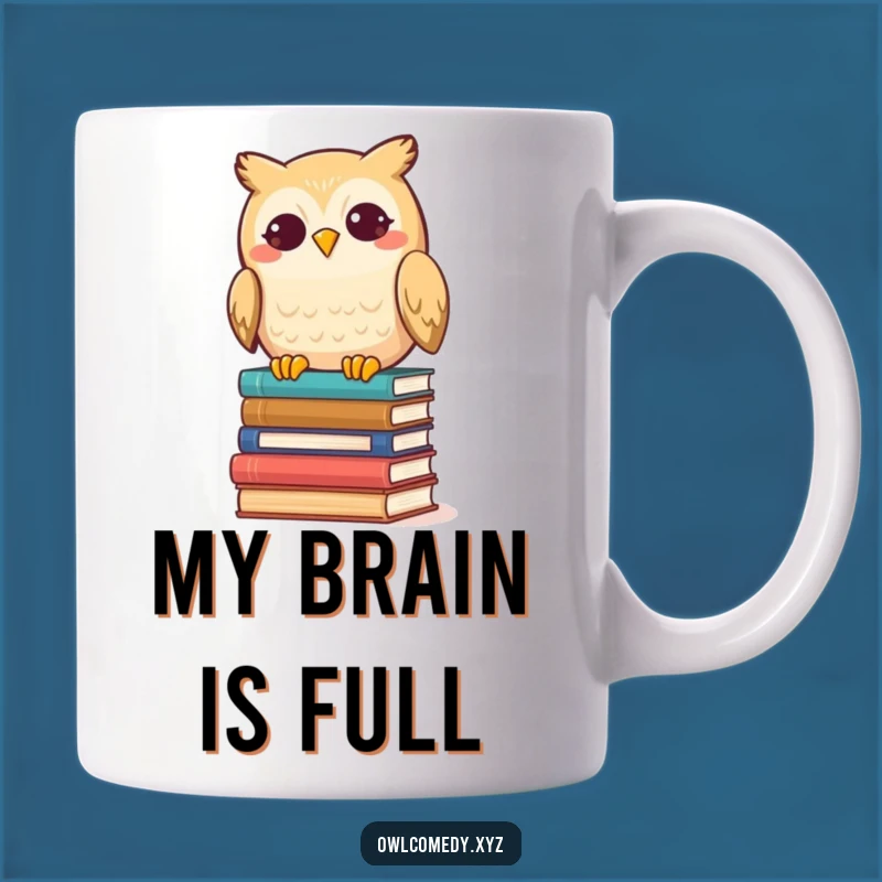 Funny Kawaii Owl Book Lover Mug - Hilarious Gift for Avid Readers