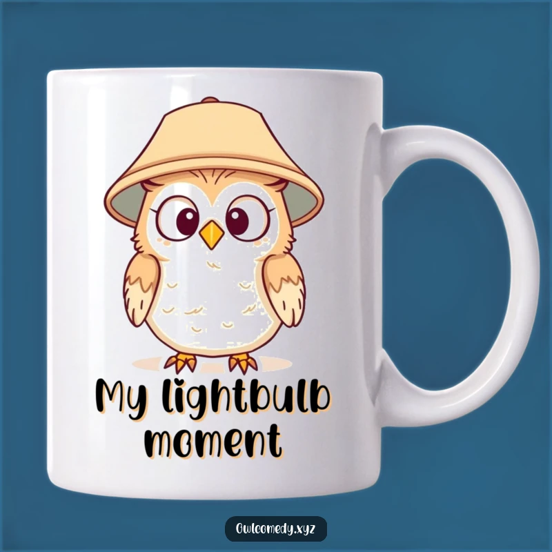 Funny Surprised Owl Lampshade Hat Mug - Perfect Party Gift!