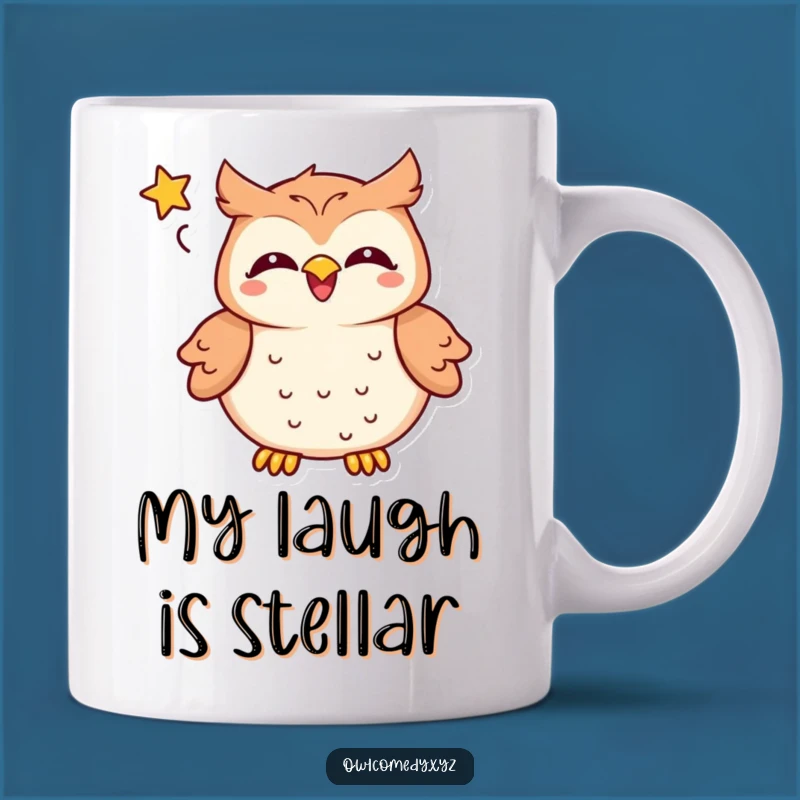 Funny Kawaii Owl Laughing Mug: A Delightful Gift for Owl Lovers