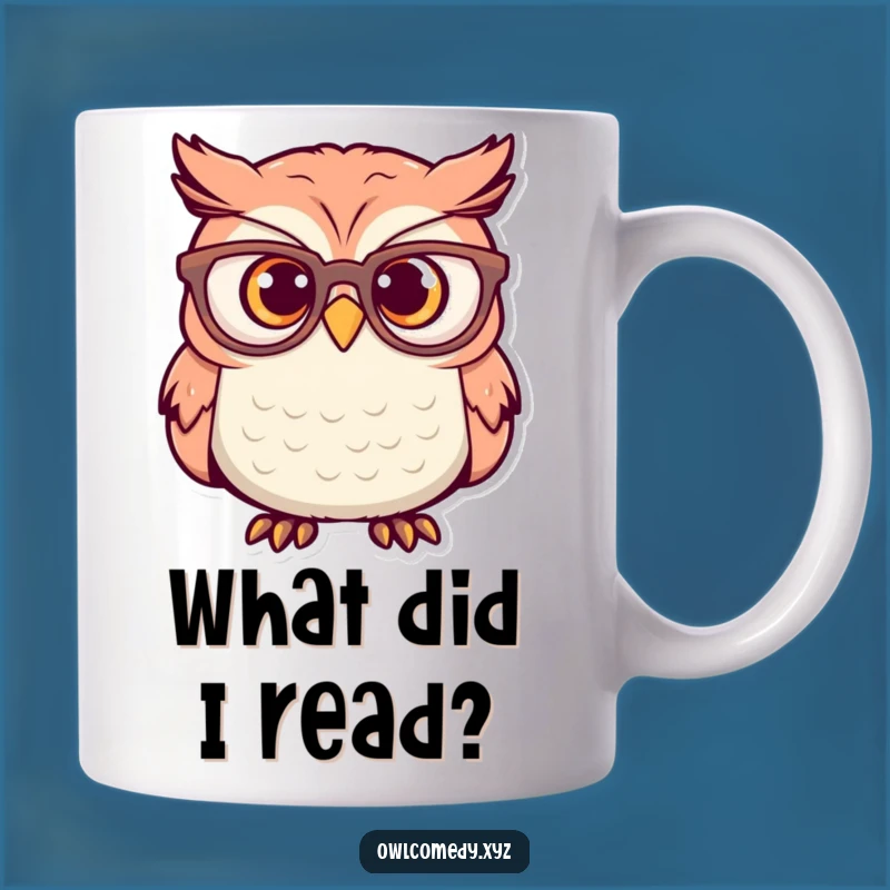 Funny Surprised Owl Mug: Big Glasses, Bigger Laughs - Hilarious Gift