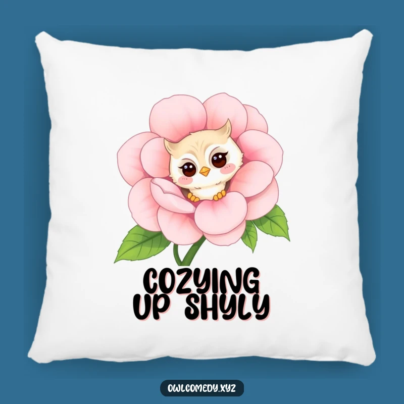 Funny Shy Owl Pillow: Bashful Comfort, A Hilarious & Soft Hug!