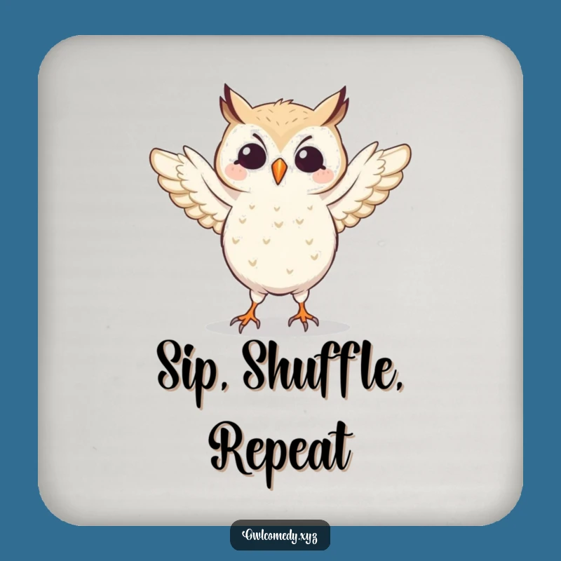 Funny Dancing Owl Coaster: Protect Surfaces with Energetic Flair