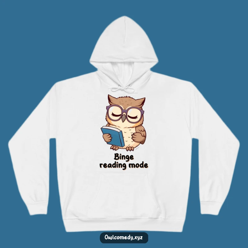 Funny Sleepy Owl Hoodie: Cozy & Comical Reader Apparel