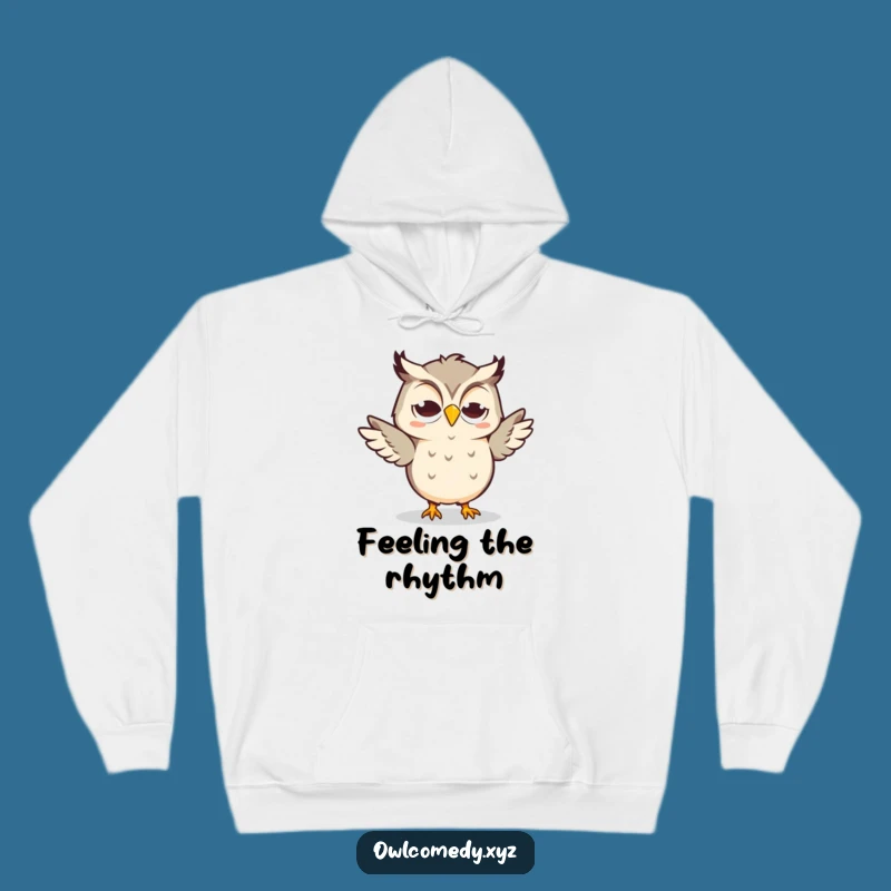 Cozy Funny Kawaii Owl Hoodie - Silly Dance Fun, Warm and Hilarious Funny Gift