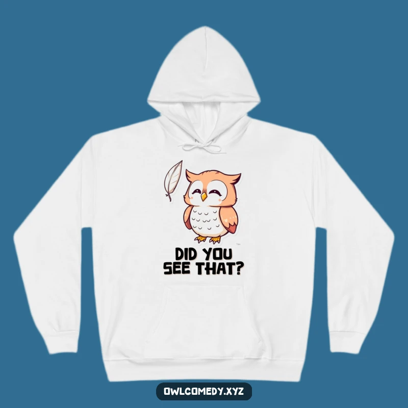 Funny Kawaii Owl Surprised Hoodie: Stay Cozy Through Unexpected Moments