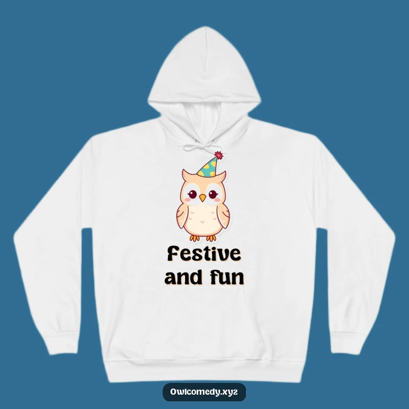 Funny Kawaii Owl Party Hat Hoodie: Stay Cozy and Festive All Year