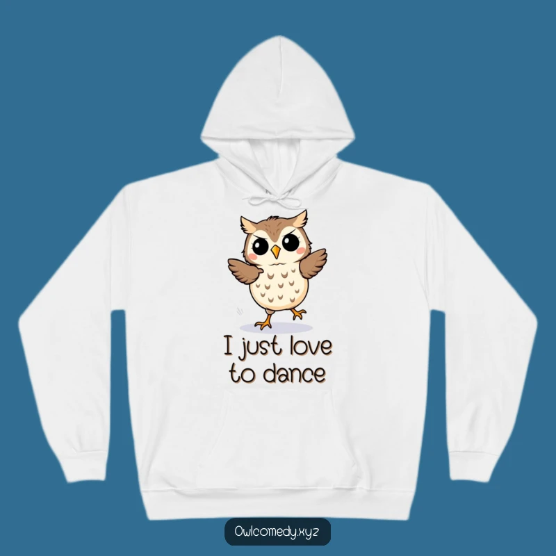 Funny Kawaii Owl Jigging Hoodie: Cozy Cartoon Bird Sweatshirt Perfect Gift for Dancers