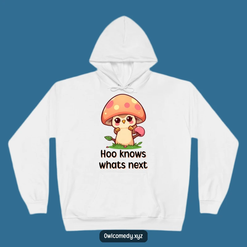 Funny Kawaii Owl Mushroom Hoodie - Cozy Cute Owl Apparel - Funny Gift