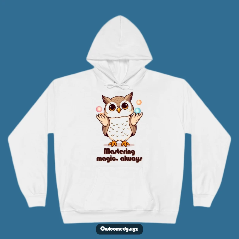 Funny Kawaii Owl Hoodie: Juggling Magic, A Cozy & Hilarious Gift!
