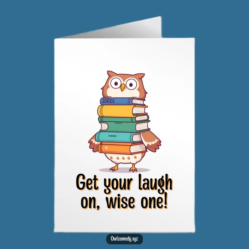 Free Printable Joke Book Owl Birthday Card - Hilarious Downloadable Gift!