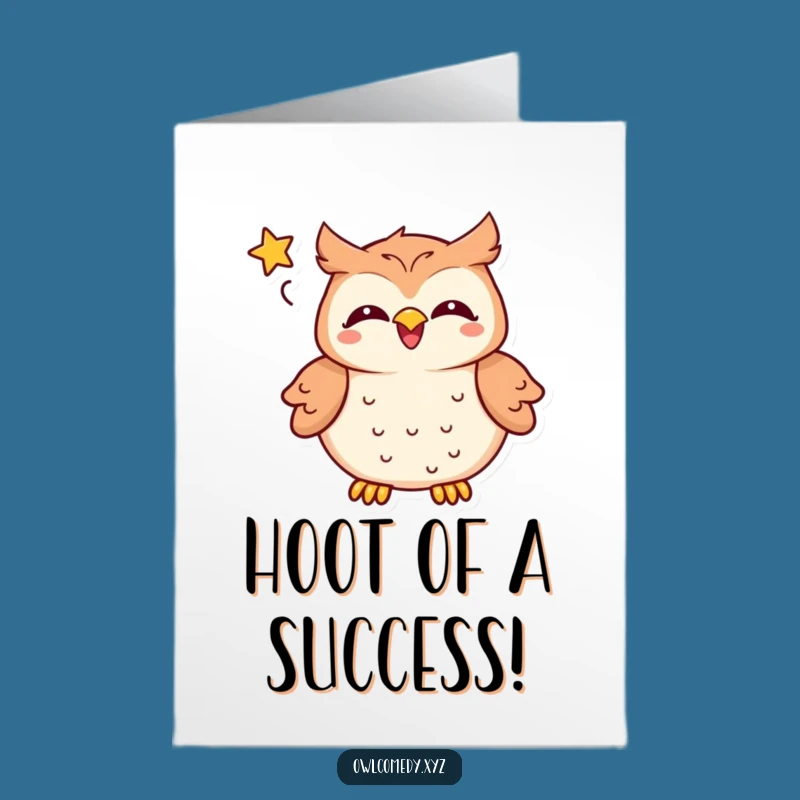 Free Printable Kawaii Owl Congrats Card - Hilarious Downloadable Celebration
