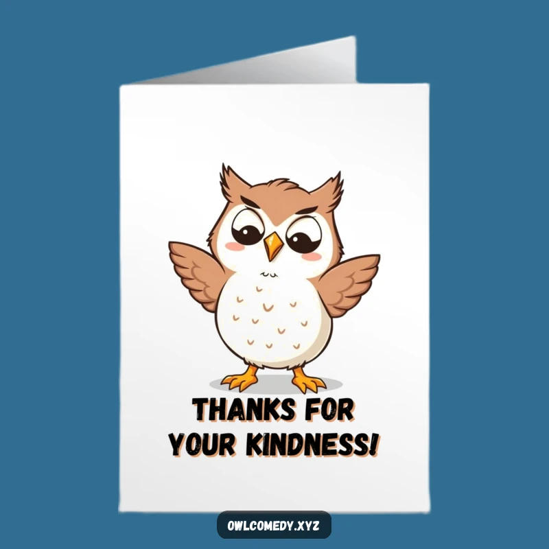 Free Printable Thank You Card: Silly Dancing Owl - Fun DIY Appreciation Gift