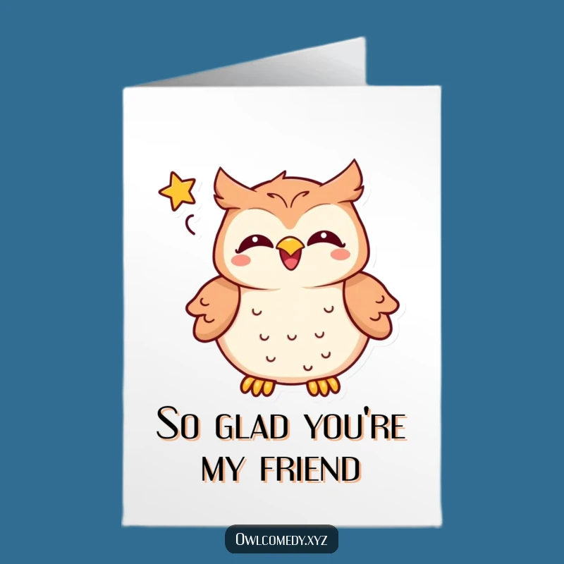Free Printable Kawaii Owl Thank You Card - Amusing Downloadable Gratitude