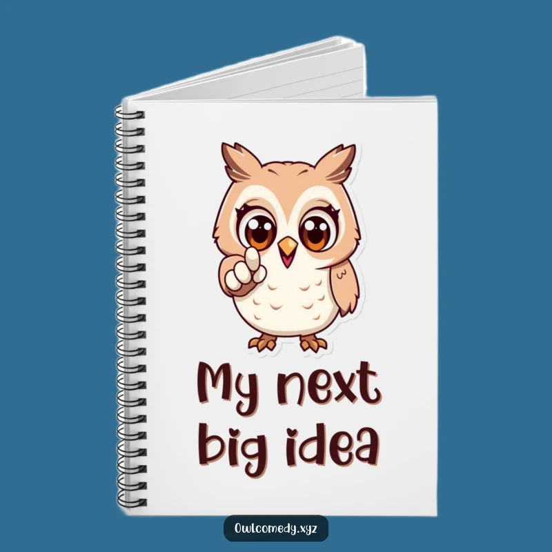 Funny Excited Owl Notebook: Goals & Directions - Creative Gift