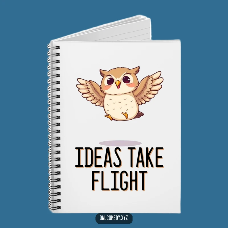 Funny Jumping Owl Notebook: Jot Down Ideas with Energy, A Hilarious Funny Gift!