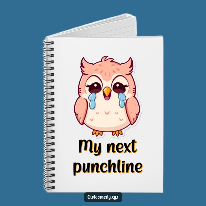 Funny Kawaii Owl Laughing Notebook: Jot Down Jokes with Hilarity