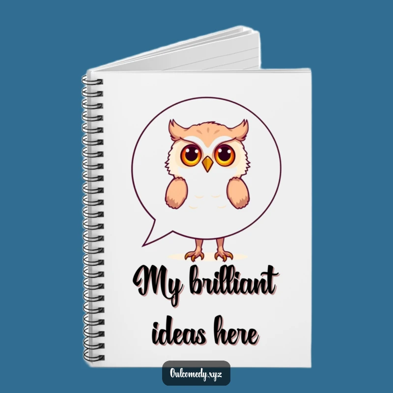 Funny Curious Owl Notebook: Jot Down Your Thoughts - A Hilarious Gift Idea