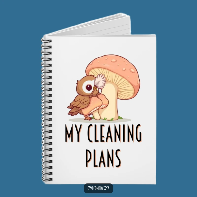 Funny Cleaning Owl Notebook: Jot Down Tasks with Playful Flair