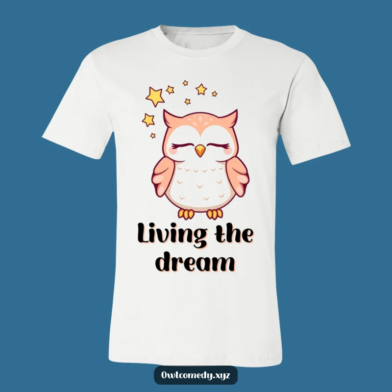 Funny Dreaming Owl T-Shirt: Starry Sleep, The Hilarious & Cozy Tee!