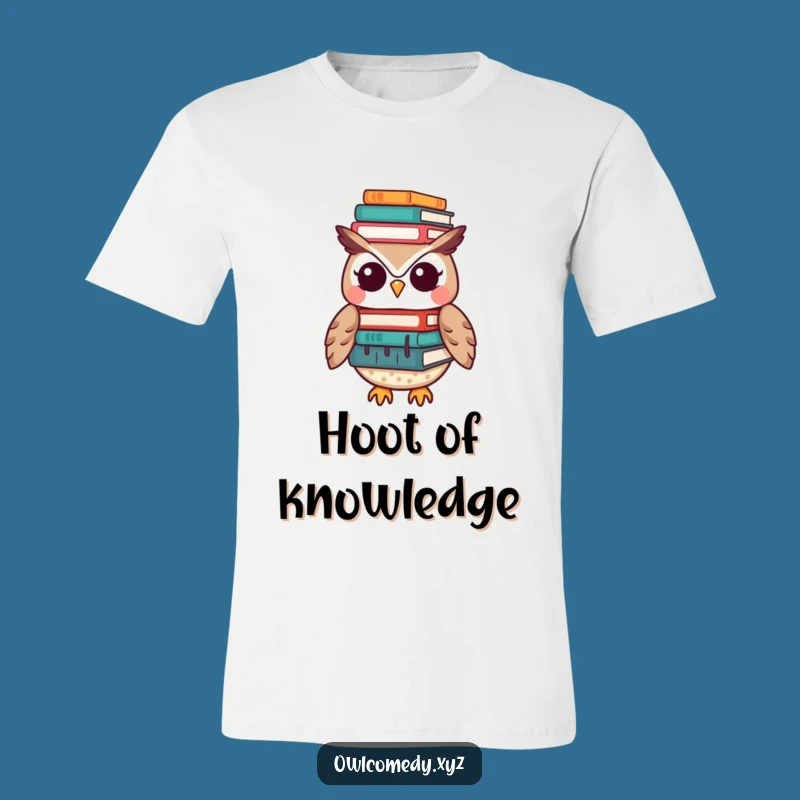 Funny Kawaii Owl Book Lover T-Shirt - Adorable & Hilarious Gift for Readers