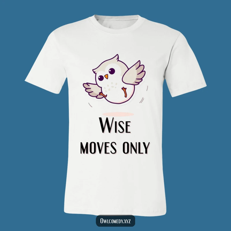 Funny Minimalist Owl Cartwheel T-Shirt: Flip Your Style - Great Gift Idea!