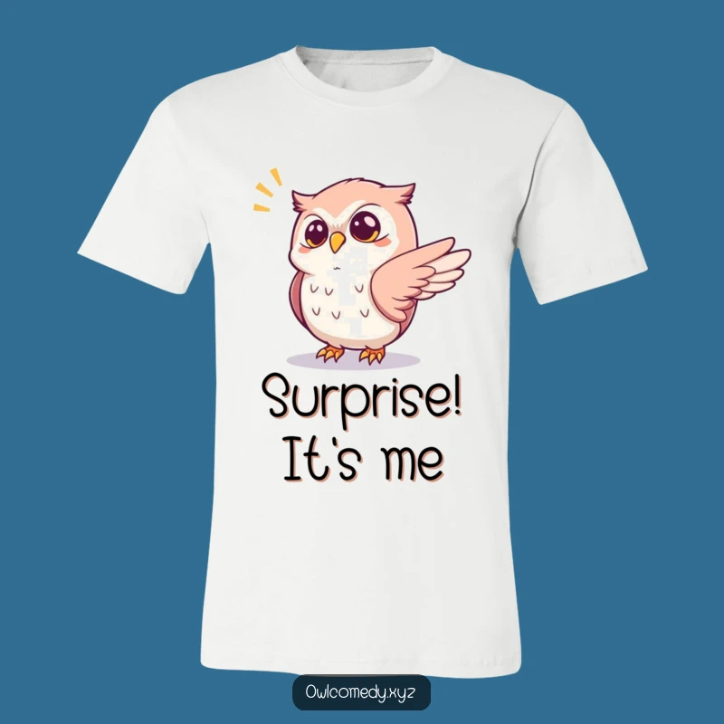 Funny Startled Owl T-Shirt: Jump Scare Tee, The Hilarious Reaction Shirt!