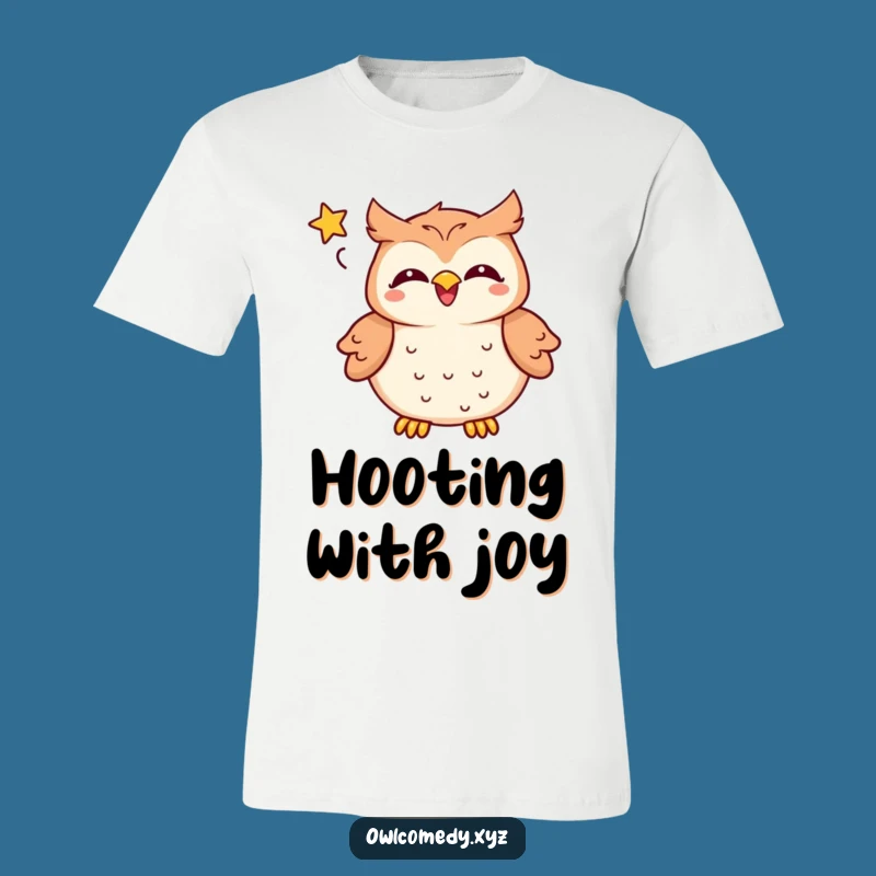 Funny Kawaii Owl T-Shirt: Hilarious Laughing Design for Gift Giving