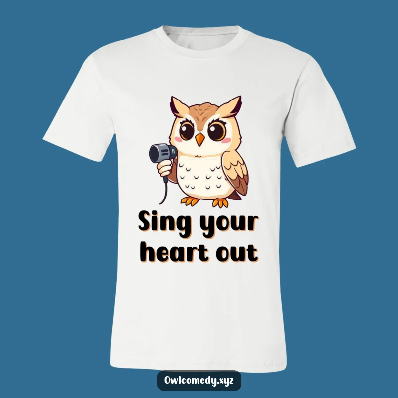 Funny Rockstar Owl T-Shirt: The Ultimate Funny Gift for Stage Lovers!
