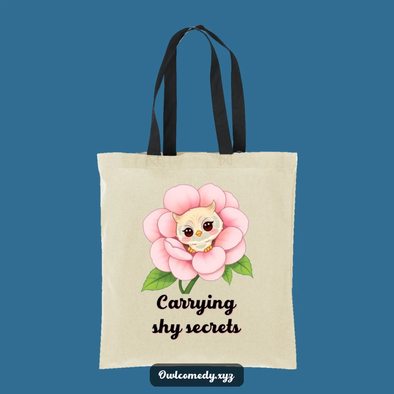 Funny Shy Owl Tote Bag: Peek & Carry, The Hilarious & Charming Companion!
