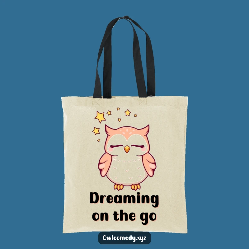 Funny Dreaming Owl Tote Bag: Dream & Carry, The Hilarious Sleepy Companion!