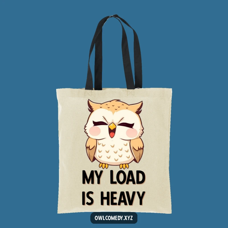 Funny Sleepy Owl Yawn Tote Bag: Carry Your Cozy Vibes Everywhere