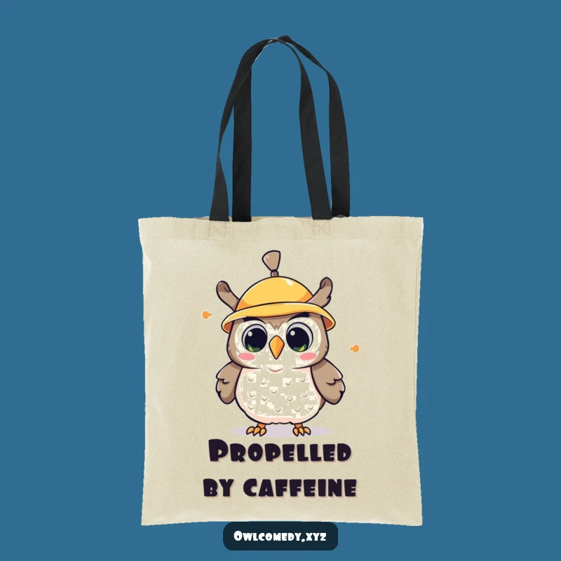 Funny Kawaii Owl Propeller Hat Tote Bag: Stylish Cartoon Bird Carryall Perfect Gift